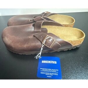 NWT | Birkenstock Boston Clog Oiled Leather Habana | Size 39